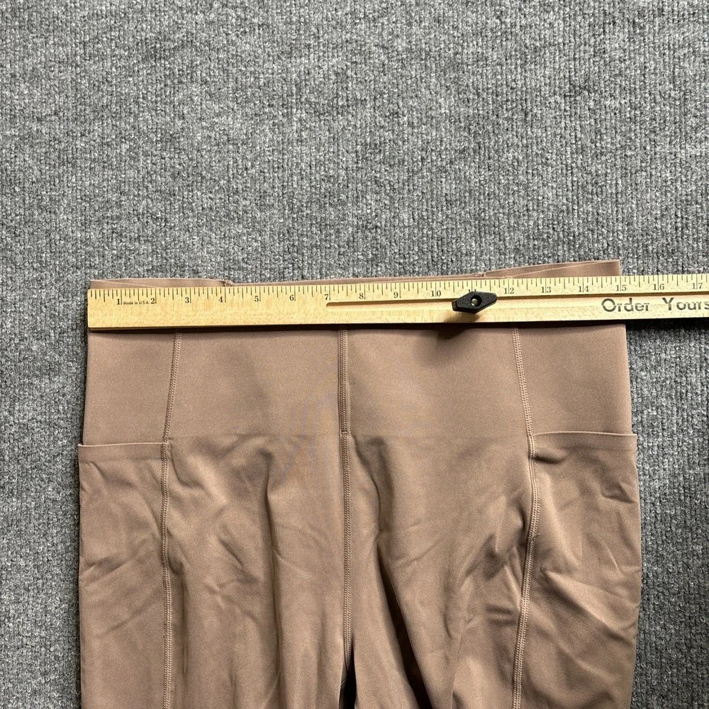 Sweaty Betty Aerial Power Leggings Women's Size 12 High Waist 7/8‎ Length Brown